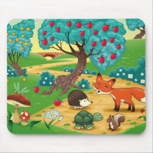 Tapis De Souris Animaux dans le bois