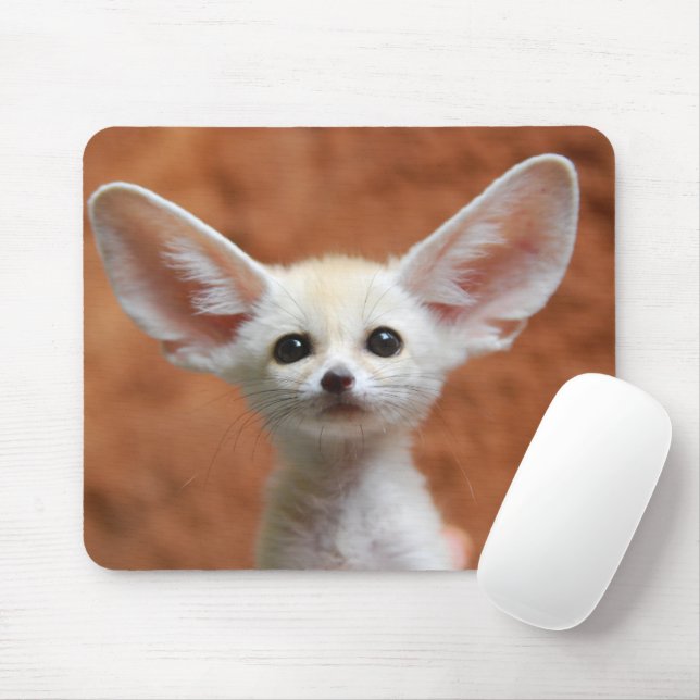 Tapis De Souris Animaux de bébés cutest | Fennec Fox Pup (Avec souris)