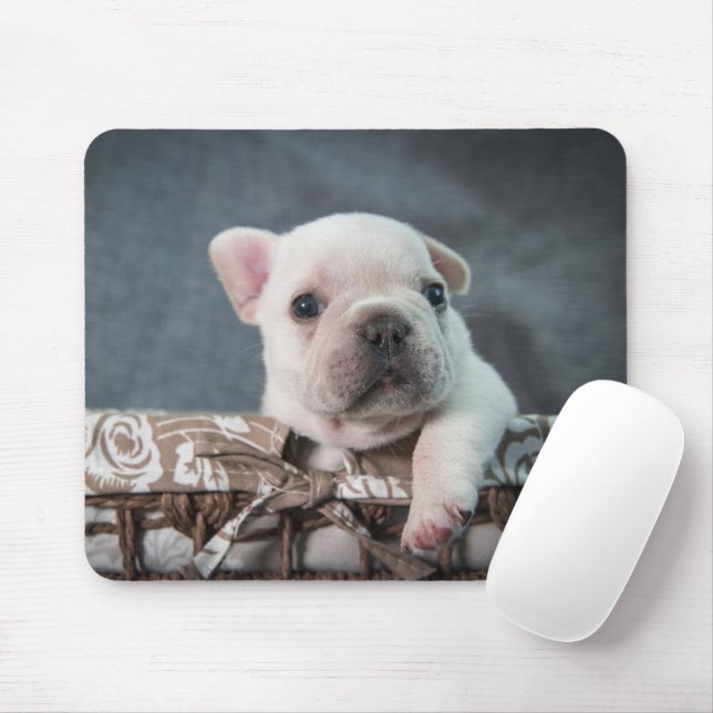 Tapis De Souris Animaux de bébés cutest | French Bulldog (Avec souris)