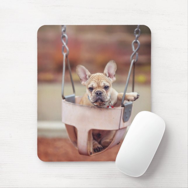 Tapis De Souris Animaux de bébés cutest | French Bulldog Playgroun (Avec souris)