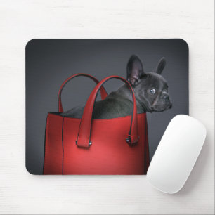 Tapis De Souris Animaux de bébés cutest   French Bulldog Red Hand