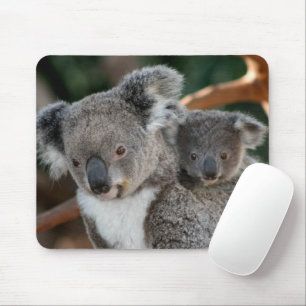 Tapis De Souris Animaux de bébés cutest Koala et Joey