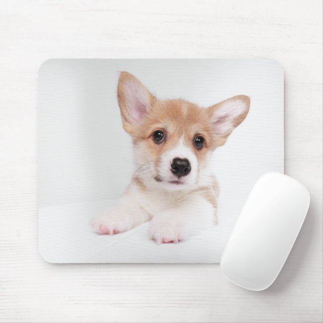 Tapis De Souris Animaux de bébés cutest | Sweet Baby Corgi (Avec souris)