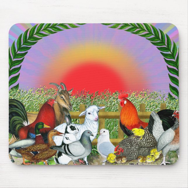 Tapis De Souris Animaux de ferme (Devant)