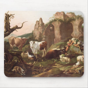 Tapis De Souris Animaux de ferme dans un paysage, 1685