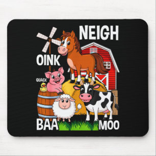 Tapis De Souris Animaux de ferme mignons avec des sons
