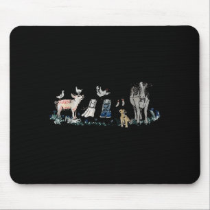 Tapis De Souris Animaux de la cour de ferme rétro Mème Animaux de