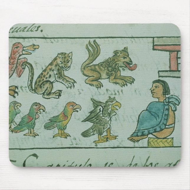 Tapis De Souris Animaux de l'empereur aztèque (Devant)