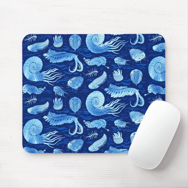 Tapis De Souris Animaux marins : Trilobites, Anomalocaris... (Avec souris)