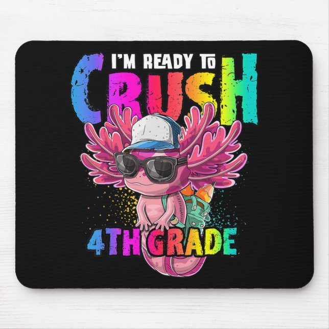 Tapis De Souris Anime Axolotl Waifu Who Love Anime Ramen And Sketc (Devant)