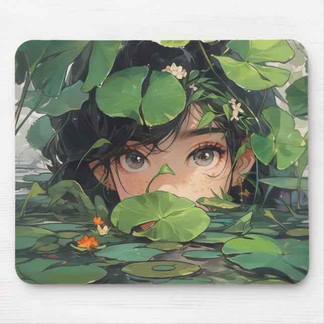 Tapis De Souris Anime Girl in Pond (Devant)