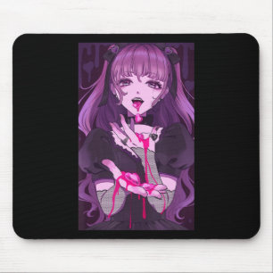 Tapis De Souris Anime Girl Kawaii Waifu esthétique japonaise Otaku