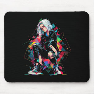 Tapis De Souris Anime Manga Graphisme Polygone Art Anime