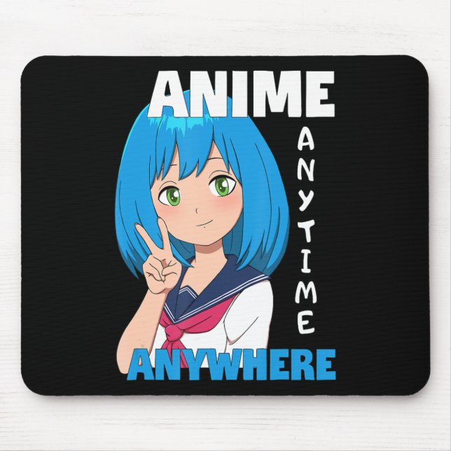 Tapis De Souris Anime N'Importe Où Anime Girl (Devant)