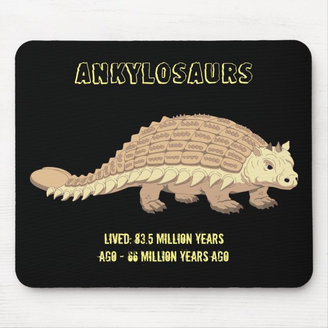Tapis De Souris Ankylosaurus Dinosaur (Devant)
