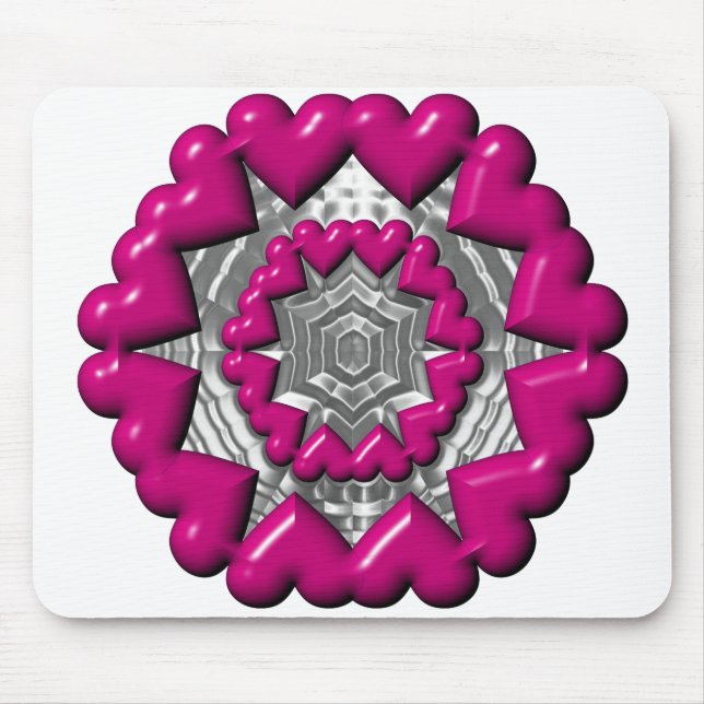 Tapis De Souris Anneau des Coeurs Valentine (Devant)
