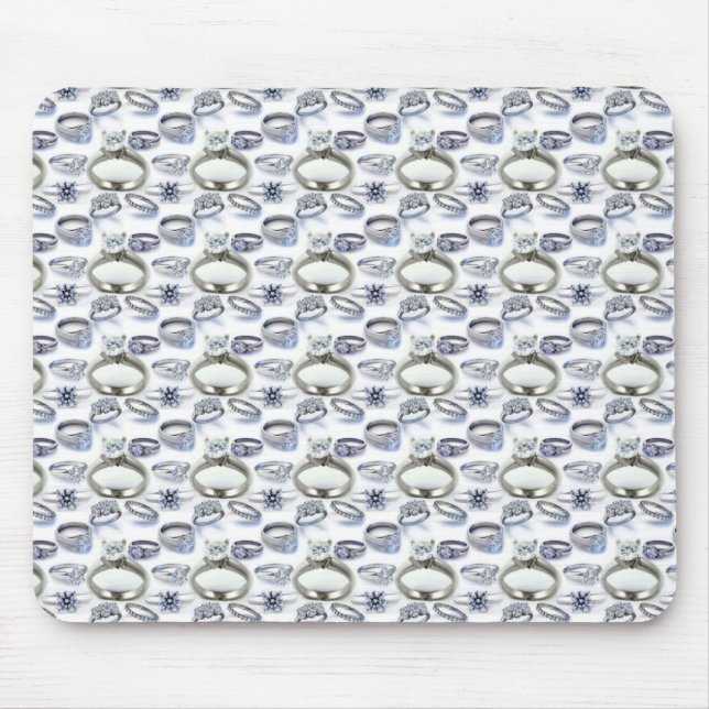 Tapis De Souris Anneaux de diamant (Devant)
