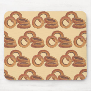 Tapis De Souris Anneaux d'oignon frits d'or Junk Restauration rapi