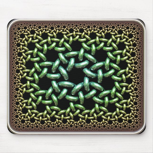 Tapis De Souris Anneaux liés hyperboliques (Devant)