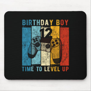 Tapis De Souris Année Anniversaire Garçon 12 Temps Pour Niveau Jus