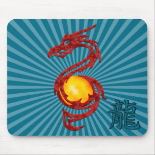Tapis De Souris Année chinoise du Dragon Metalic