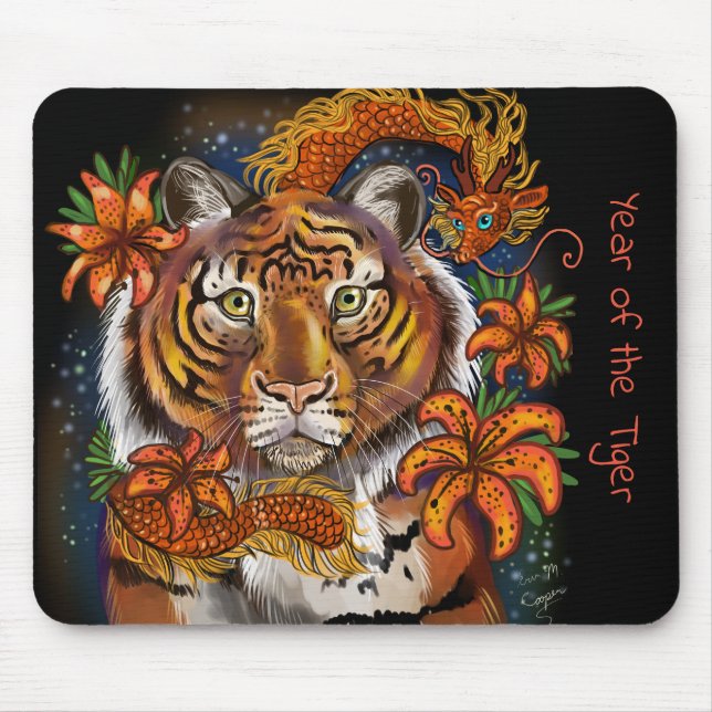 Tapis De Souris Année chinoise du tigre (Devant)