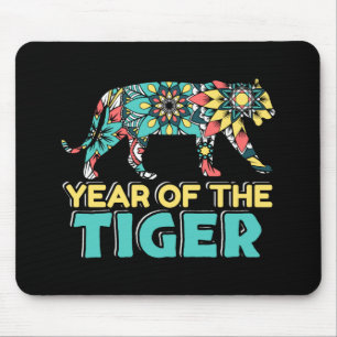 Tapis De Souris Année chinoise du tigre - Mandala