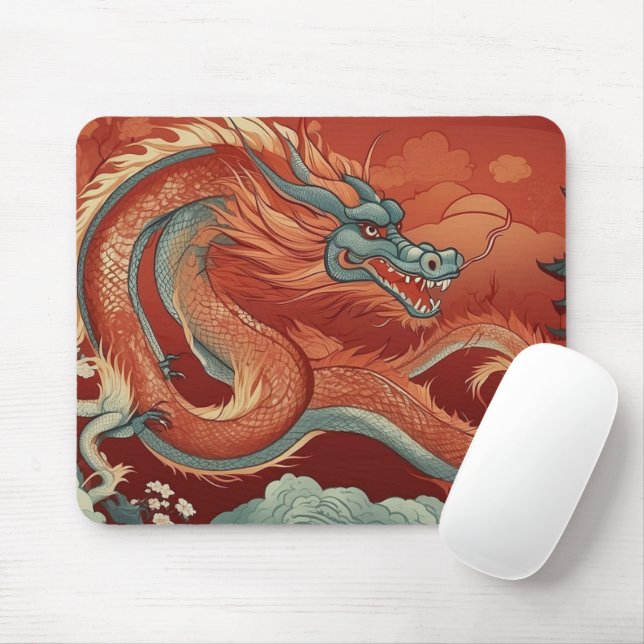 Tapis De Souris Année de la souris dragon Pad (Avec souris)