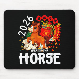 Tapis De Souris Année du cheval 2026 Nouvel An lunaire chinois mig