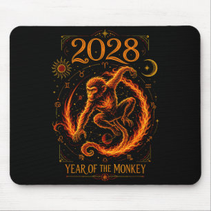 Tapis De Souris Année du singe de feu 2028 Nouvel An lunaire chino
