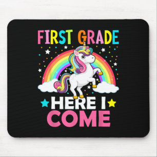 Tapis De Souris Année Je Reviens Unicorn Retour À L'École 1Ème Ann