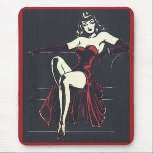 Tapis De Souris années 1940 femme fatale