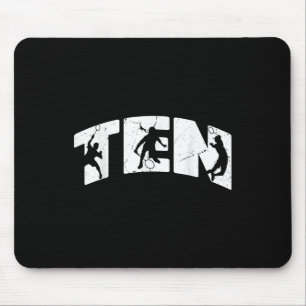 Tapis De Souris Anniversaire 10 ans Badminton Rétro Garçon 10 Ans