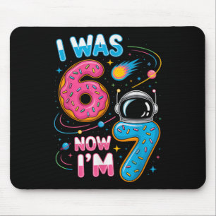 Tapis De Souris Anniversaire 7 Ans Était 6 Maintenant Drôle Je Sui