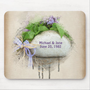 Tapis De Souris anniversaire de mariage rock et lilas