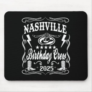 Tapis De Souris Anniversaire de Nashville Bash 2025 Thème Whiskey