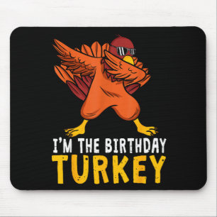 Tapis De Souris Anniversaire de Thanksgiving Drôle Bday Né le jour