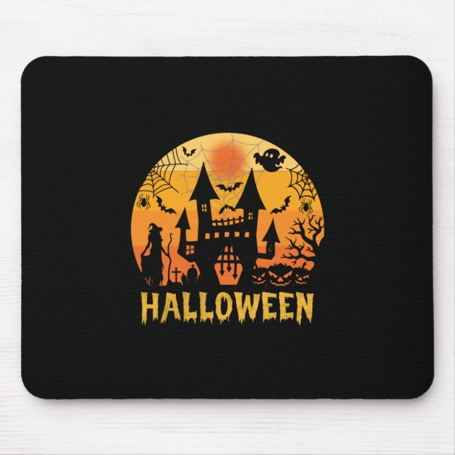 Tapis De Souris Anniversaire d'Halloween (Devant)