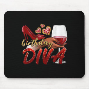 Tapis De Souris Anniversaire Drôle Diva Joyeux Anniversaire Talons
