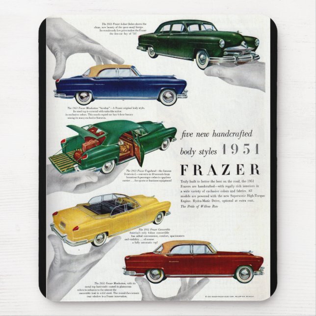 Tapis De Souris Annonce automobile Frazer 1951 (Devant)