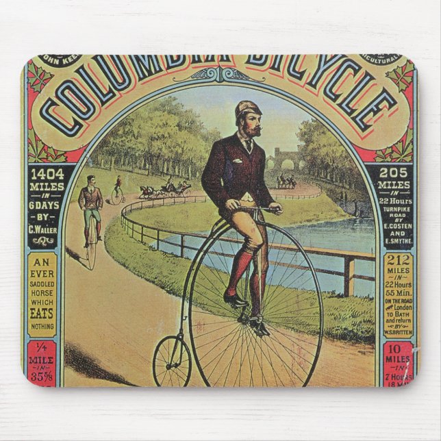 Tapis De Souris Annonce pour la bicyclette de Colombie (Devant)