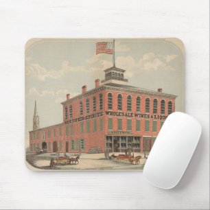 Tapis De Souris Annonce Vintage D'Août Baetzhold, Vins & Liqueurs