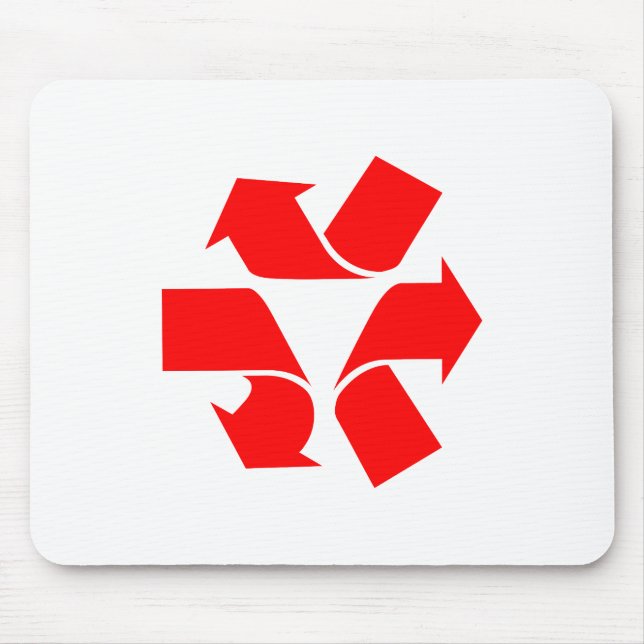 Tapis De Souris Annuler le recyclage du symbole (Devant)