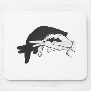 Tapis De Souris Anteater Silhouette main