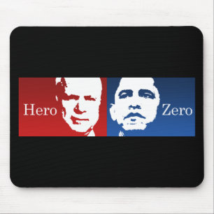 Tapis De Souris Anti-Obama - héros contre zéro