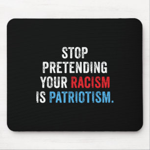 Tapis De Souris Anti Trump Co-Uni-adultes Anti-racisme, Noir, Peti