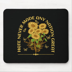 Tapis De Souris Anti Trump Floral Democratique Président libéral