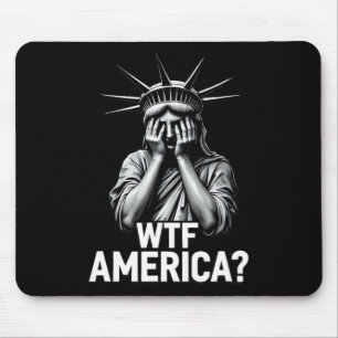 Tapis De Souris Anti-trump Politique Et Démocratie Wtf Amérique _2