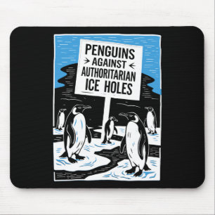 Tapis De Souris Anti Trump Résiste aux pingouins contre les autori