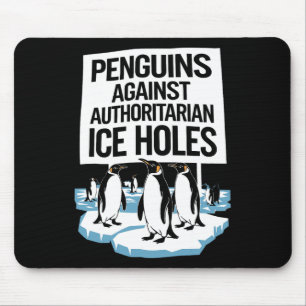 Tapis De Souris Anti Trump Résiste aux pingouins contre les autori